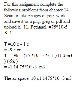 Homework Assignment Chapter 14